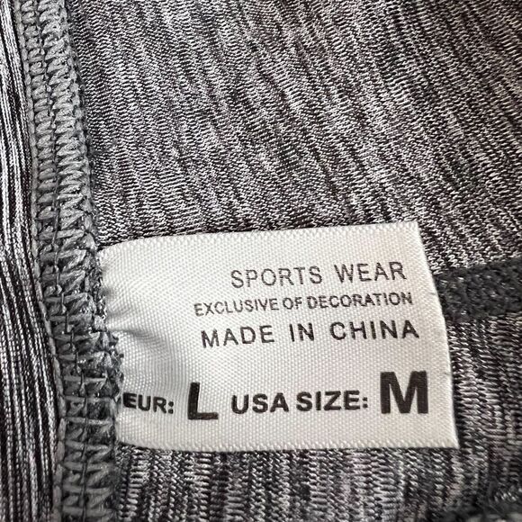 WOMENS YOGA PANTS GRAY AND BLACK SIZE M - Picture 4 of 7
